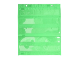 Mali quadro com Bolsos Magnético 5 Linhas Transparentes para Sala de Aula e Casa Verde