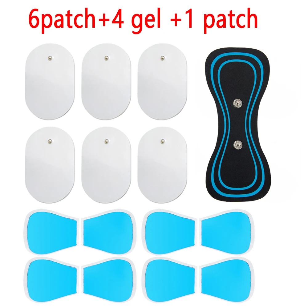 Estimulador Muscular Para Massagem Cervical Ems, Adesivo Elétrico Com Pulsos De Baixa Frequência, Ferramenta Alívio Da Dor E Relaxamento ~01304