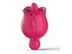 Vibrador de brinquedo rosa para mulheres, brinquedo para lamber a língua do clitóris, mini vibradores pequenos com 9 modos e 9 vibrações poderosas, rosa