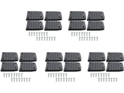 Almofadas Antiderrapantes Para Drywall, 20 Peças De Solas Pernas Pau,