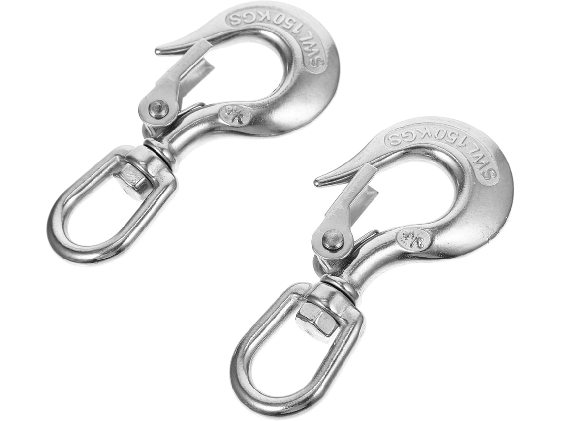 2-ganchos De Levantamento Com Orifício Grande, Em Aço Inoxidável, Com Superfície Polida Mecanicamente E Resistente Ao