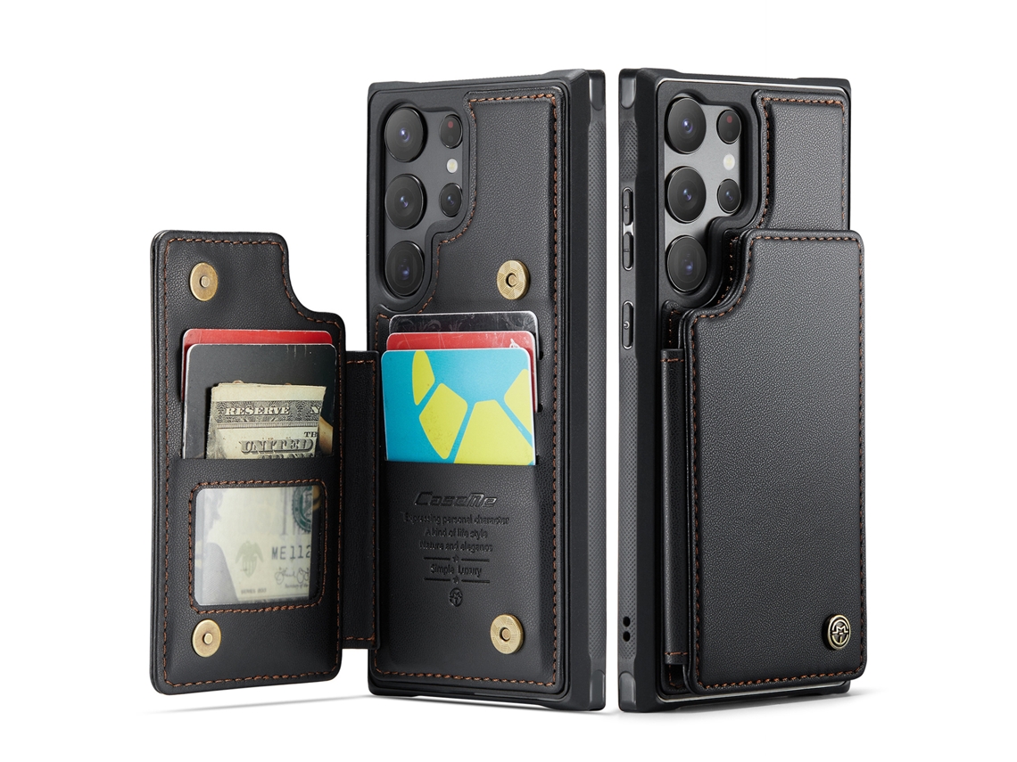 Capa De Couro Dobrável Multifuncional Para Celular.preto - Iphone 13 Pro Max