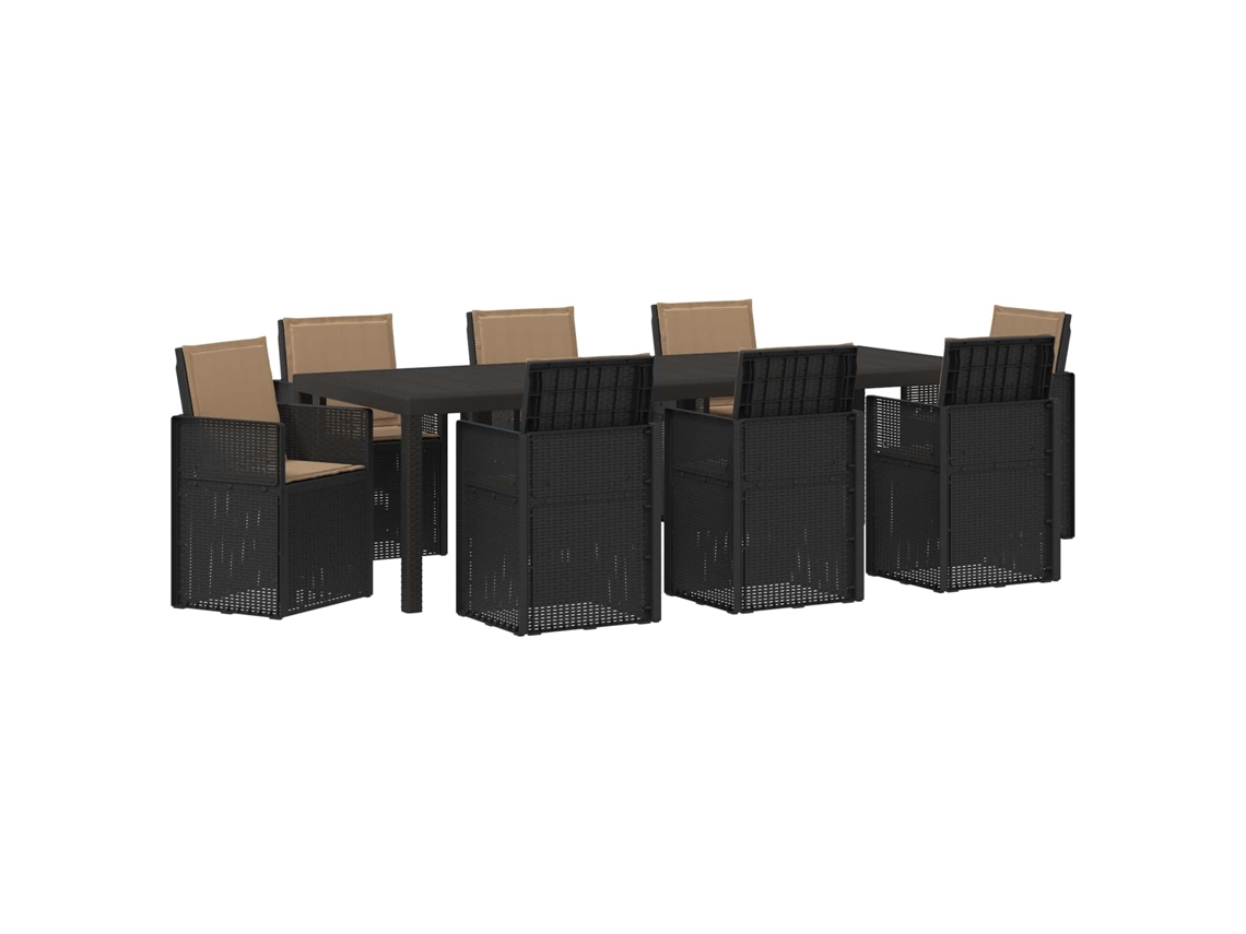 Maison Exclusive - Conjunto De Jantar Para Jardim 9 Unid. Pp