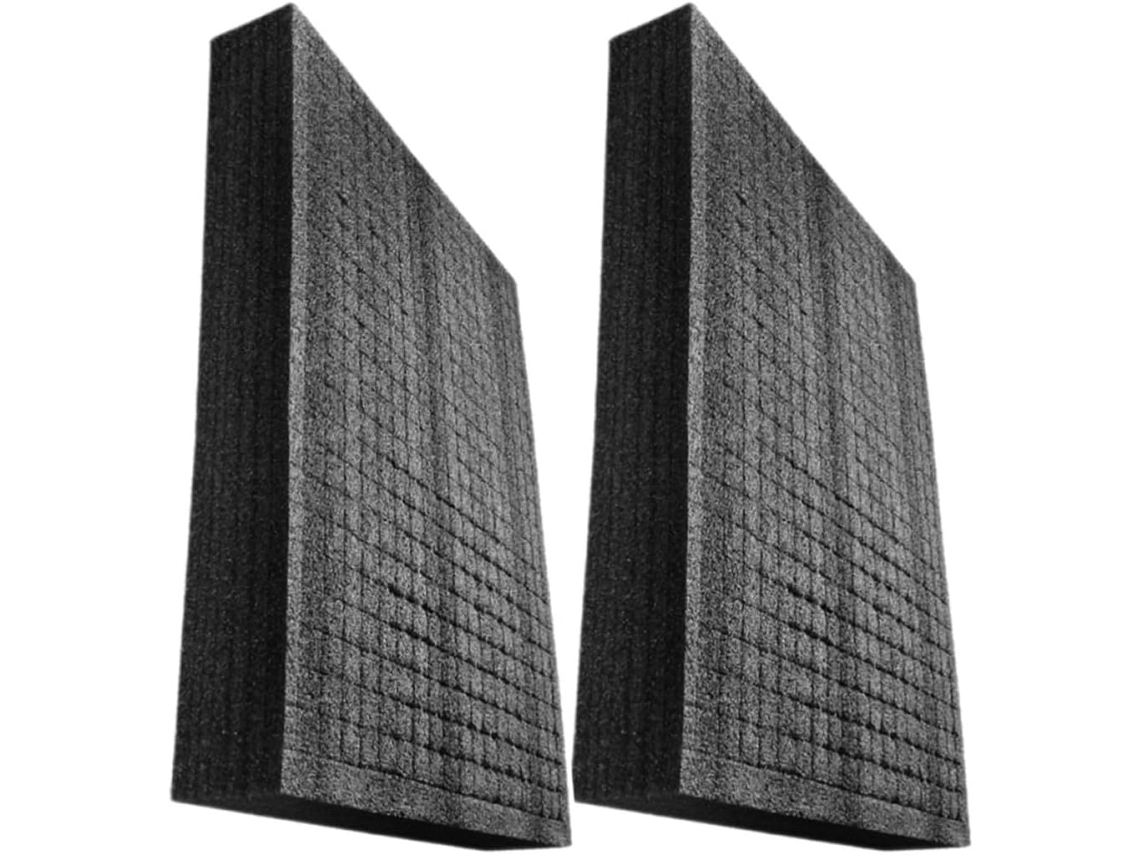 2 Peças Insert De Boîte En Mousse Pe Noir Plaque De Protection