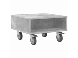 Mesa Lateral com Rodas Cinzento 50,5 X 50 X 30 Cm MAISON EXCLUSIVE