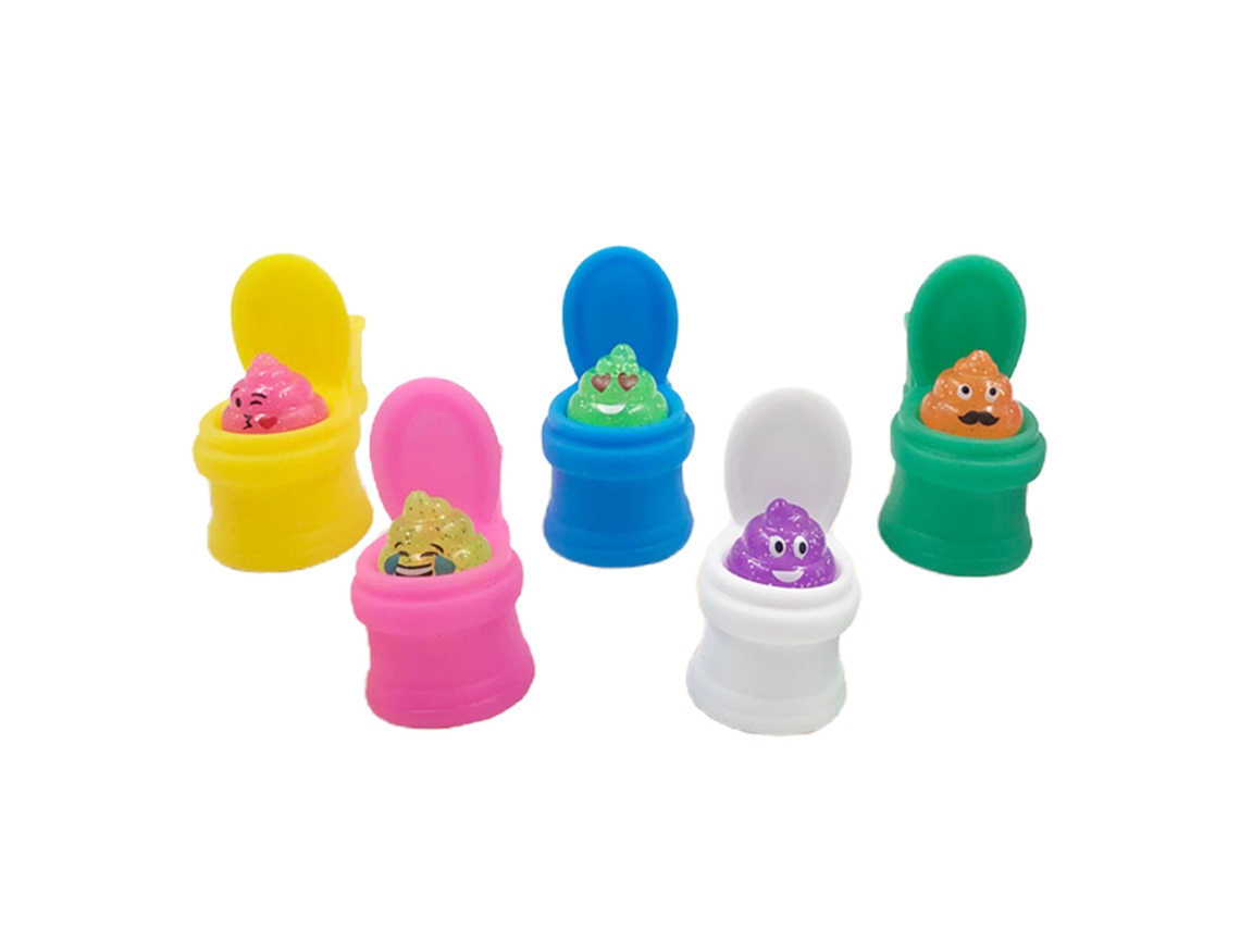 Primerox 5pcs Brinquedo de Esquichar Cocô de Banheiro Macio Não Tóxico Brinquedo de Descontração
