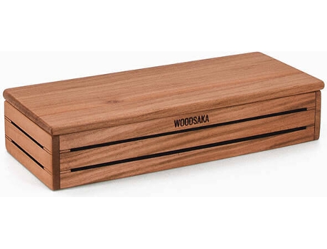 Porta-canetas Horizontal com Tampa WOODSAKA 3Line Cerejeira (19.1x7.6x4.1 cm)