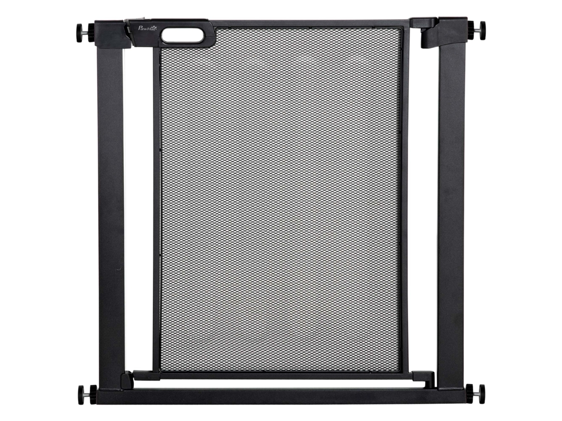 Portão de Segurança Ajustável 75-82 Cm, em Aço e Abs, Altura 76 Cm, Preto | S/MARCA