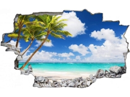 Adesivos Muraux Beach Lake Palms Beach Adesivo Mural Para Salão De Beleza Quarto Cozinha Escritório Adulto Criança 50x70cm