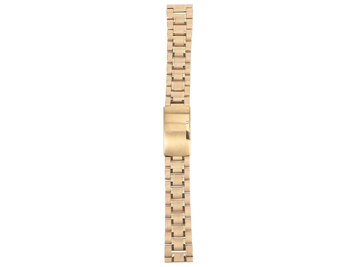 Pulseiras De Relógio Masculinas De Aço Inoxidável, 18 Mm, Ouro Rosa, Ponta Reta, 1 Pacote Olysi Shop