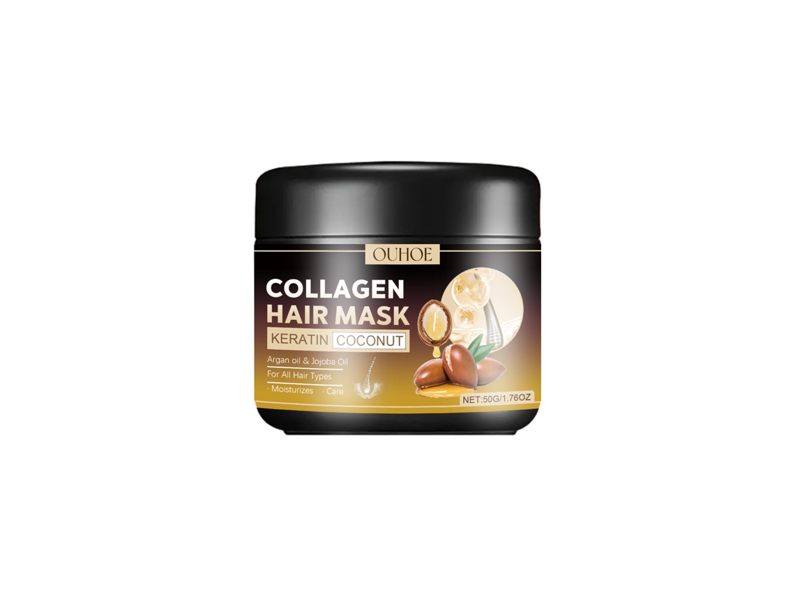 Máscara de Cabelo com Colágeno para Reparar, Hidratar Profundamente e Deixar o Cabelo Macio e Disciplinado LAXISCREED