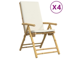 Garden Reclining Chair, Garden Reclining Chairs Vidaxl Marrom Bambu (n/a)