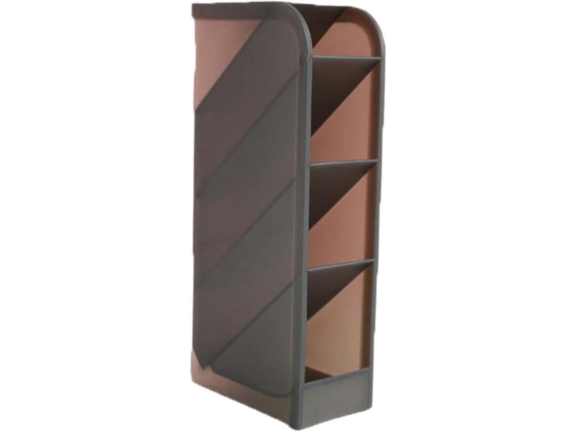Porta Canetas De Mesa Criativo Em Plástico Preto, Organizador De Artigos De Papelaria Resistente Ao Gokoco