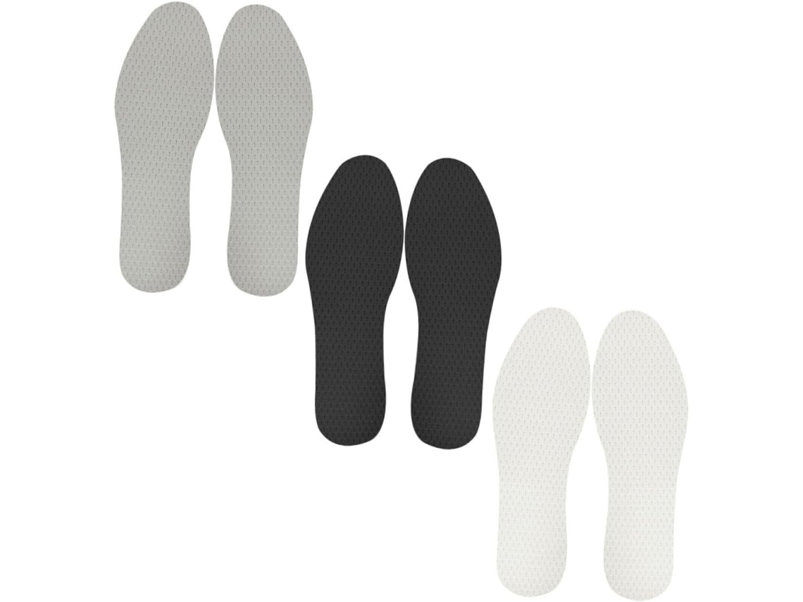 Palmilhas Anti Fadiga De Látex Respiráveis E Absorventes, 3 Pares, Confortáveis Para Calçados Masculinos E Femininos