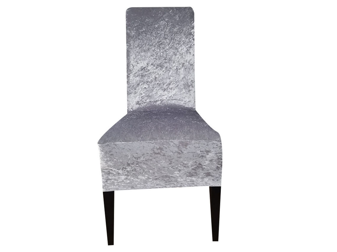 1 Pacote Protetor Removível para Cadeira de Sala de Jantar para Casa Restaurante-23 # Branco Prateado EVELTEK 35x44x42cm