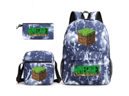 Conjunto Escolar 3 Peças, Modelo Novo, Estampa De Desenho Animado Com Mochila
