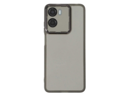 Capa Protetora Para Câmera Motorola Moto G05 4g Galvanizada Tpu Transparente Preta
