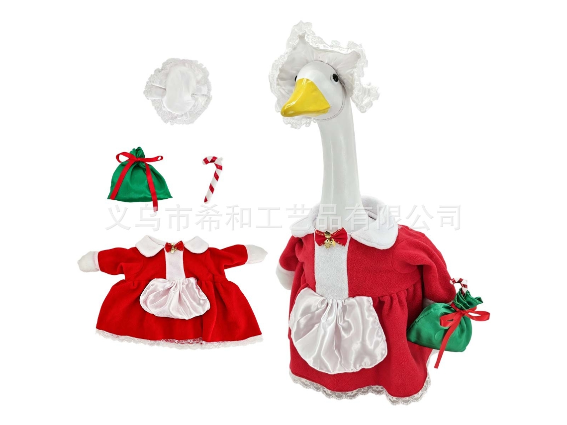 Laxiscreed Decoração De Natal Para Porta De 23 Polegadas Com Ganso De Natal E Detalhes De Neve