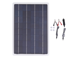 Carregador Solar de 12v com Controlador Carga Mppt Integrado, À Prova D'água Ip67, Carregador de Manutenção para Painel Solar 20w BRILVIBERA