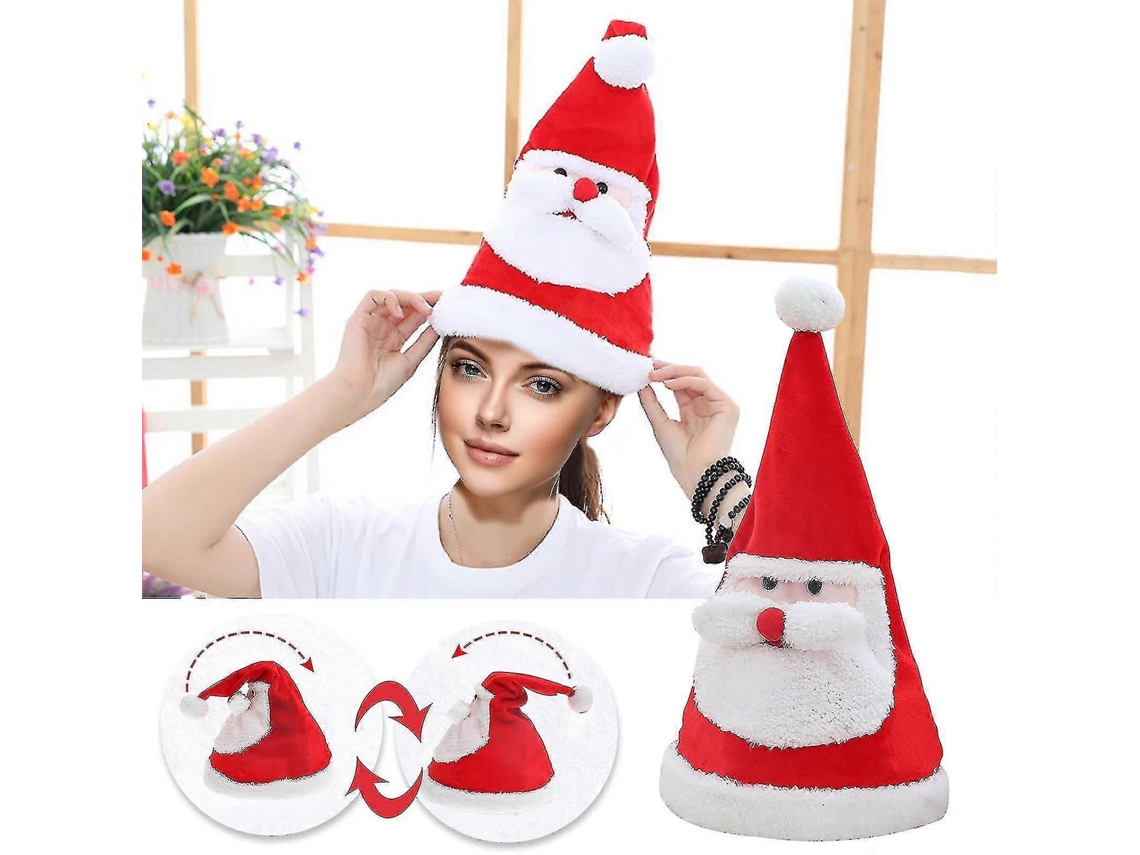 Chapéu Decorativo De Natal Com Luz