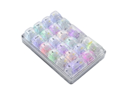 Teclado Numérico Mecânico Compatível Com Bluetooth, Teclado Numérico Transparente De 21 Teclas Para Contabilidade, Teclado Para Jogos Everley891