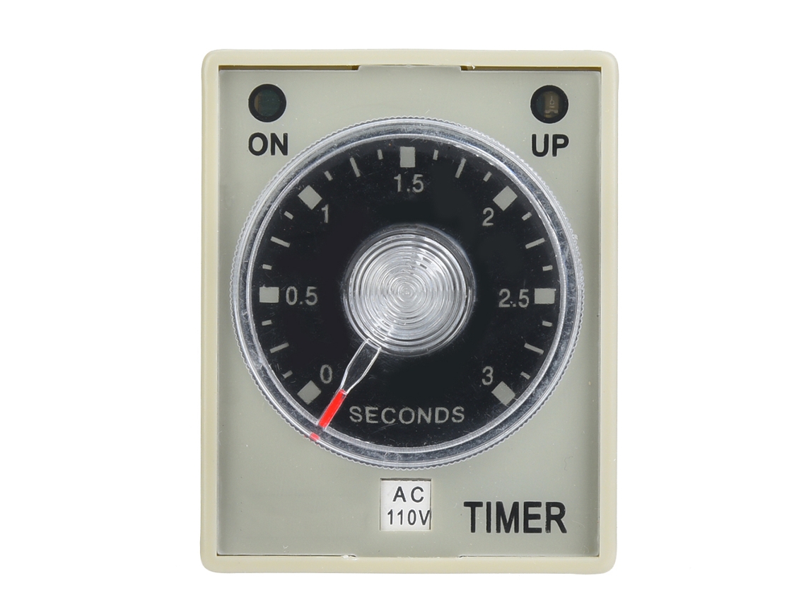 Relé Temporizador Ah3 3 Tipo Electrónico Ajustable Retardo de Liberación 8 Pines 3s (ac110v)