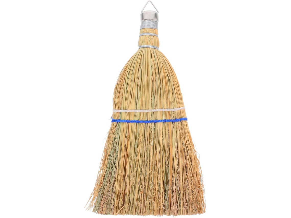 Vassoura Natural para Uso Interno e Externo Escova de Mão 30 Cm com Cabo Curto CHABERLU