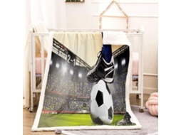 Manta com Estampa 3d de Estádio em Microfibra 150x200cm