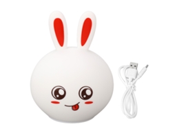 Rabbit Night Light Silicone Colorful Lamp Bedroom Home Decoration