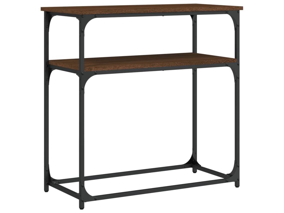 Console Table, Console Tables Vidaxl Marrom Madeira Processada (n/a)