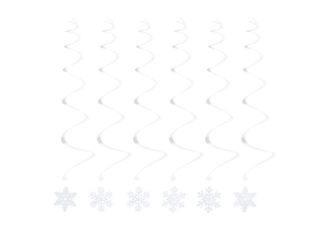 12Pcs Redemoinho Pendurado de Floco de Neve ALLINLESS