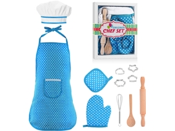 Presentes de 3 a 6 Anos Conjunto de Culinária e Panificação Conjunto de Chef Brinquedos de 3 a 6 Anos JEDBESETZT
