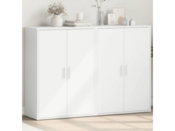 Vidaxl Aparadores 2 Pcs 60x31x84 Cm Derivados De Madeira Branco