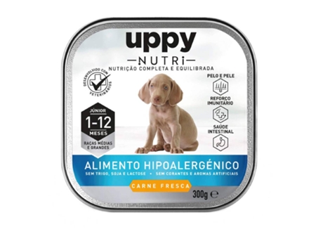 Comida Húmida para Cão Júnior Raças Médias e Maxi Frango Terrina UPPY NUTRI