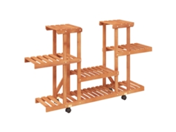 Suporte para plantas VIDAXL Marrom Madeira (110x25x78 cm)