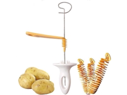Cortador De Batatas Manual, Aço Inoxidável, Cortador De Batatas Reutilizável. Everley891