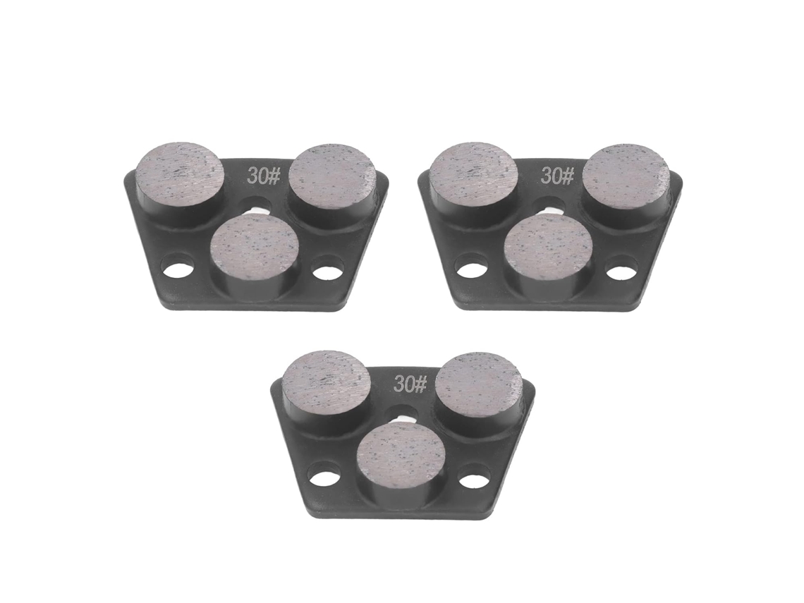 Disco De Desbaste Diamantado Trapezoidal De 3 Polegadas Para Corte De Piso De Concreto, Com 3 Dentes Gokoco