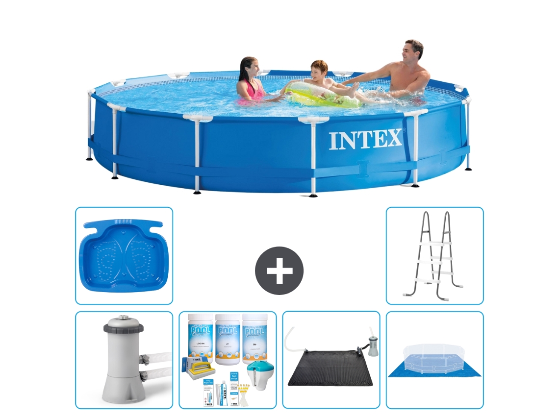 Intex Piscina Com Estrutura Redonda - 366x76 Cm - 7-peças S21030