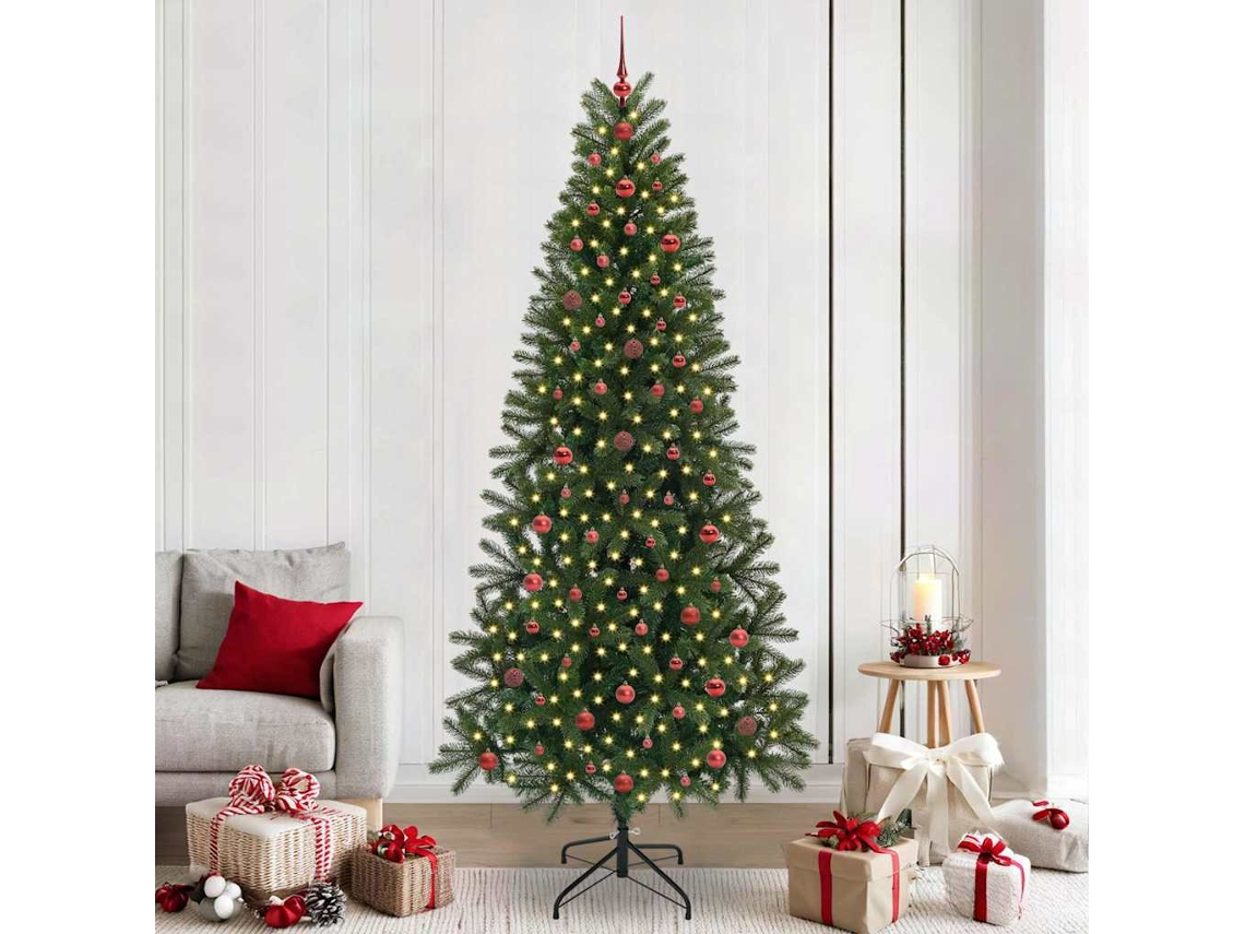 Vidaxl Árvore De Natal Artificial Verde 240 Cm Pe E Pvc