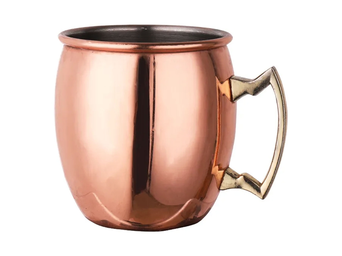 Copos de Cobre Moscow Mule 530ml em Aço Inoxidável | S/MARCA