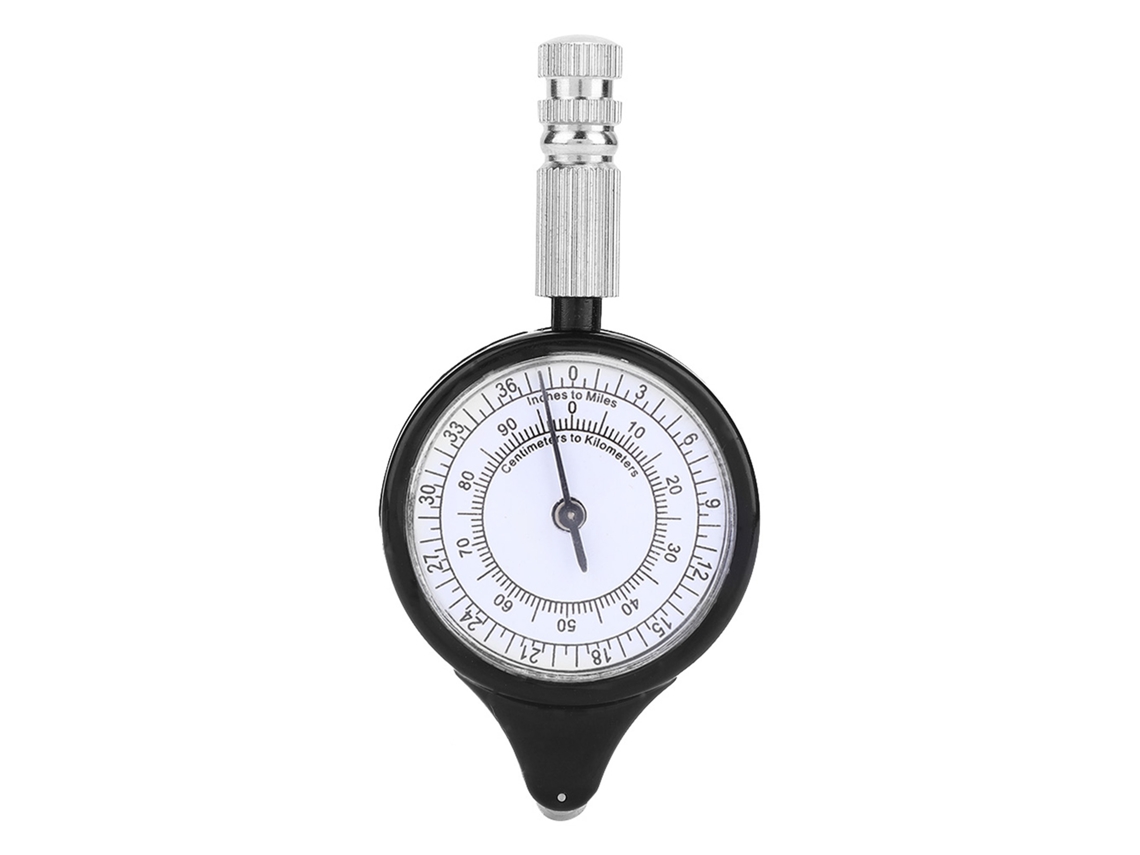 Medidor de Distância de Mapa Mini com Roda de Metal S/MARCA para Camping