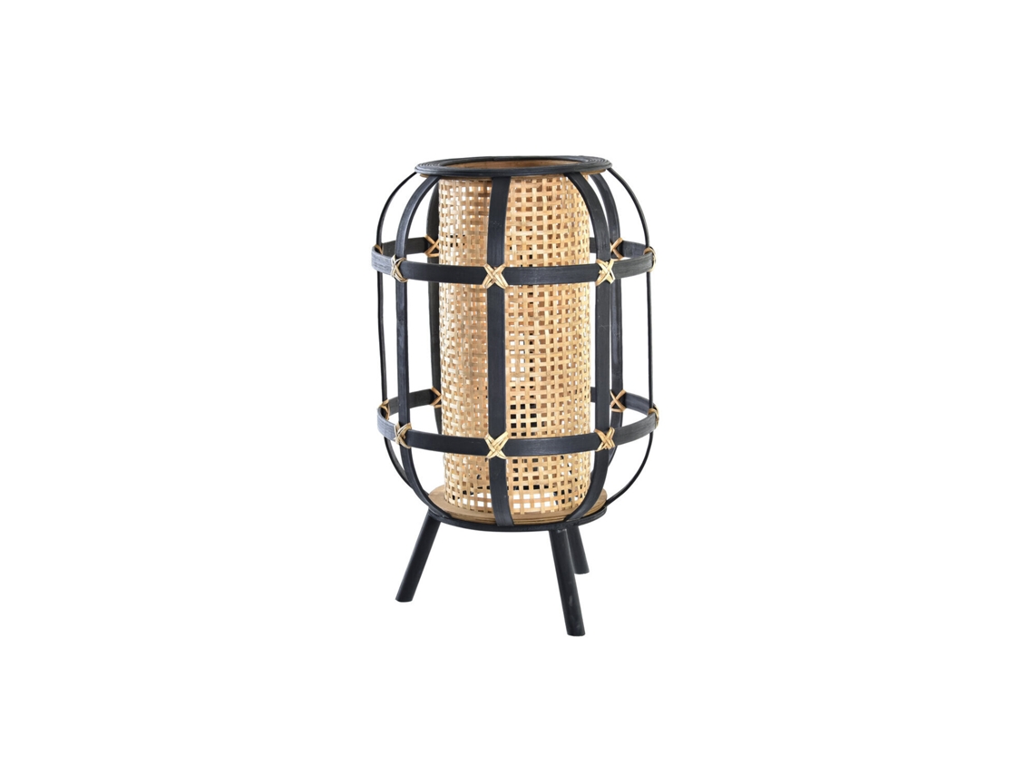 Abajur de Mesa em Bambu Natural Marrom, 31x31x51cm ALEXANDRA HOUSE LIVING