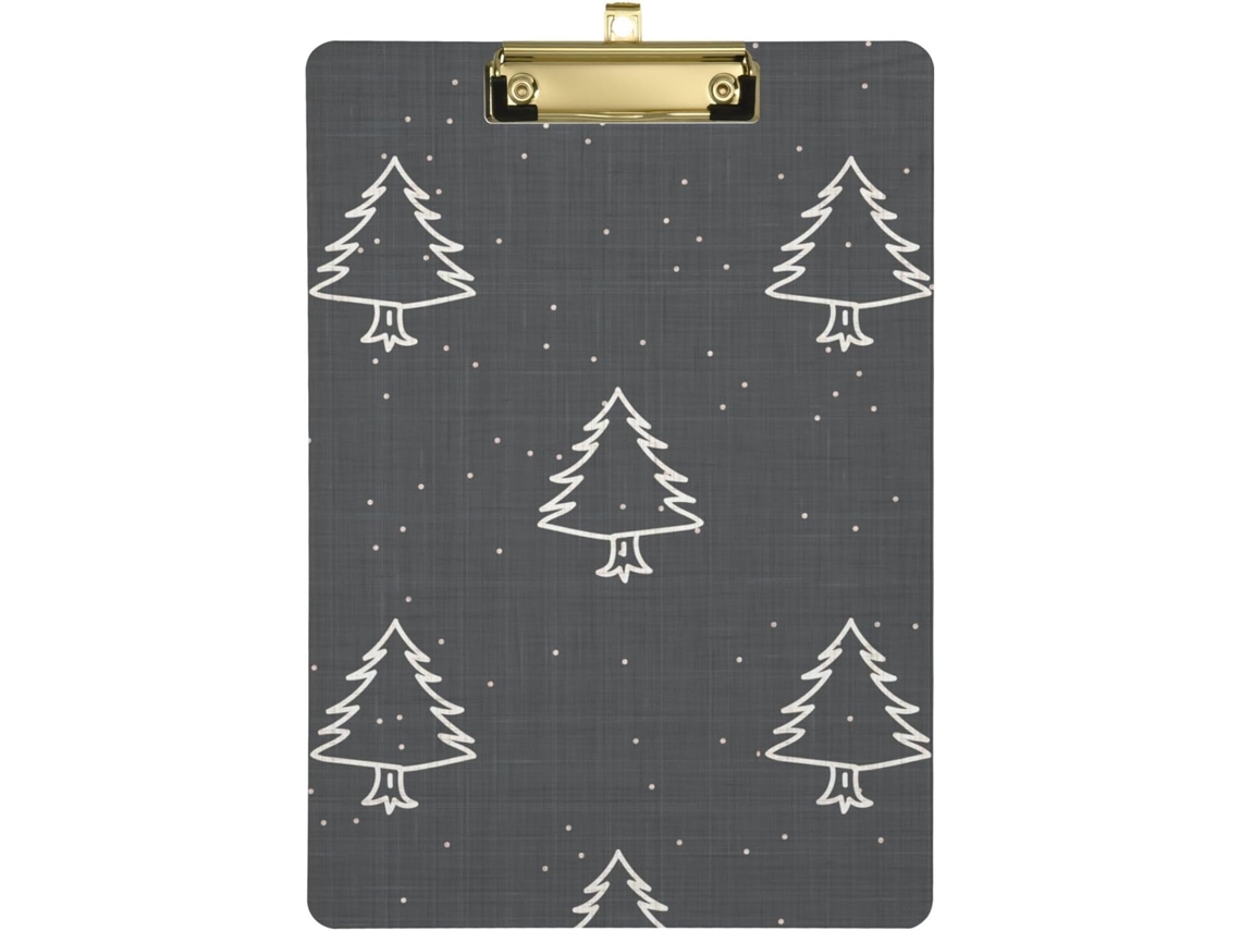 Prancheta Impermeável em Formato de Árvore Natal Ideal para Treinadores Futebol 31,8 X 22,9 0,3 Cm