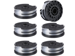 Fine-6Pcs Carretel Linha de Náilon para Parkside Lidl Akku Prta 20-Li C3 A1B2 Prt 550 A1 A3 Prt 300 A1 Aparador de Cordas Peças de Reposição GOTOTOP