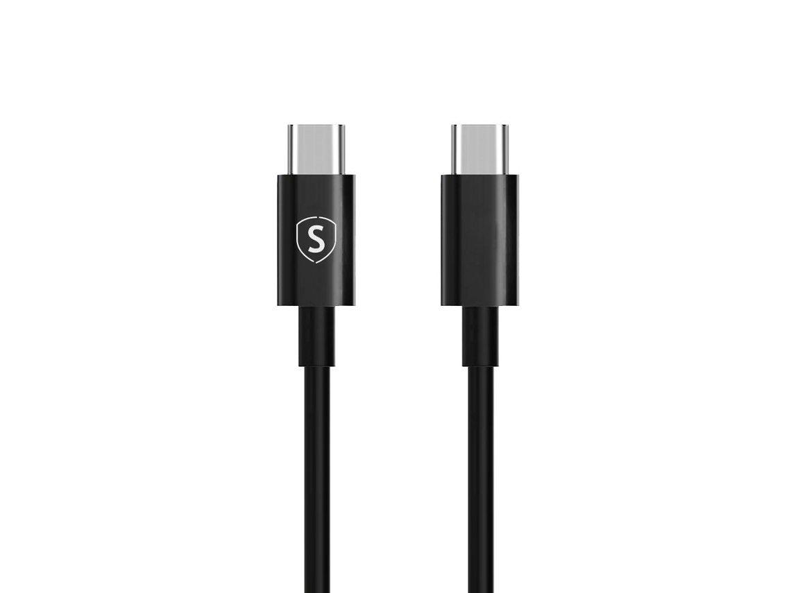 Cabo De Carga Rápida Usb-c 60w, 3a, Pd, 0, 25m, Preto