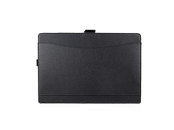 Capa De Couro Com Textura De Pele De Cordeiro Em Microfibra, Com Fecho Magnético Horizontal, Compartimento Para Caneta E Suporte Para Microsoft Surfac