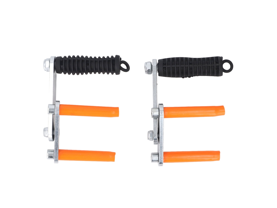 Conjunto de 2 grampos portáteis para levantar e manusear painéis de drywall, vidro, azulejo e madeira compensada.