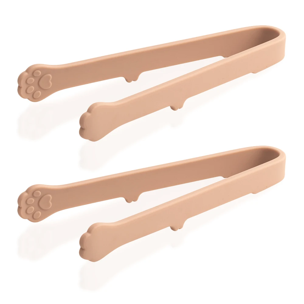 Mini Prendedores de Alimentos Antiaderentes, Feitos de Silicone Resistente Ao Calor, Pequenos e Portáteis. MDUG (rosa, 2 Unidades)