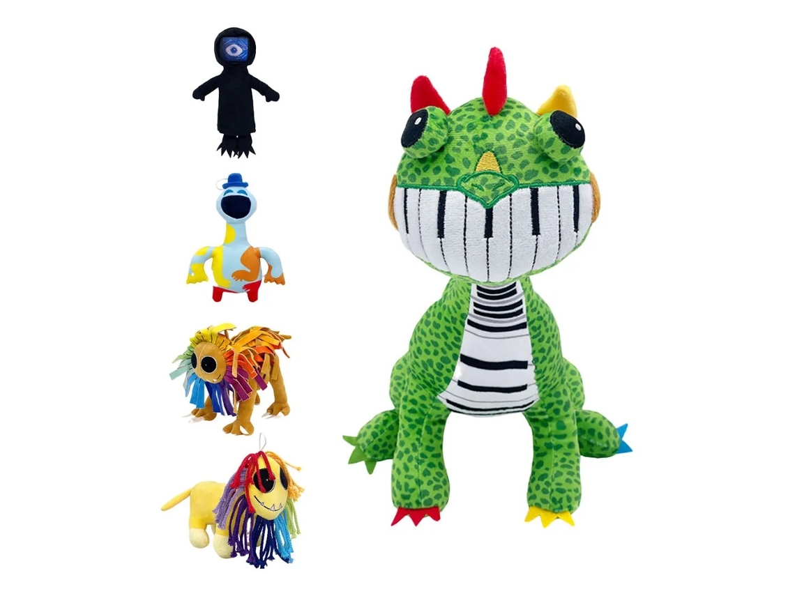Lurelia Plush Nightmare Critters Poppy 4, Dinossauro E Leão Em Peluche Colecionável, Macio Para Coleção