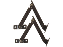 Conjunto De 2 Dobradiças Suporte Antigas Para Caixas Madeira, Com Movimento Suave E Fácil Instalação, Em Ferro